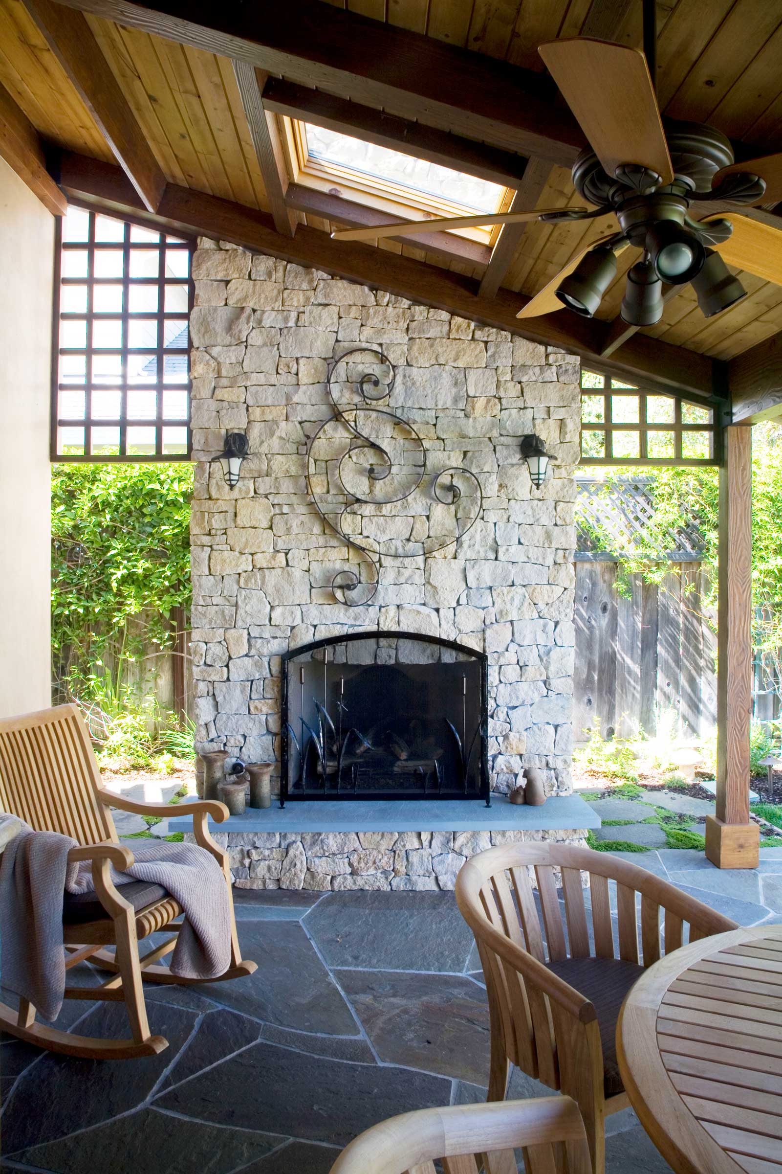 SJB Back Patio Fireplace
